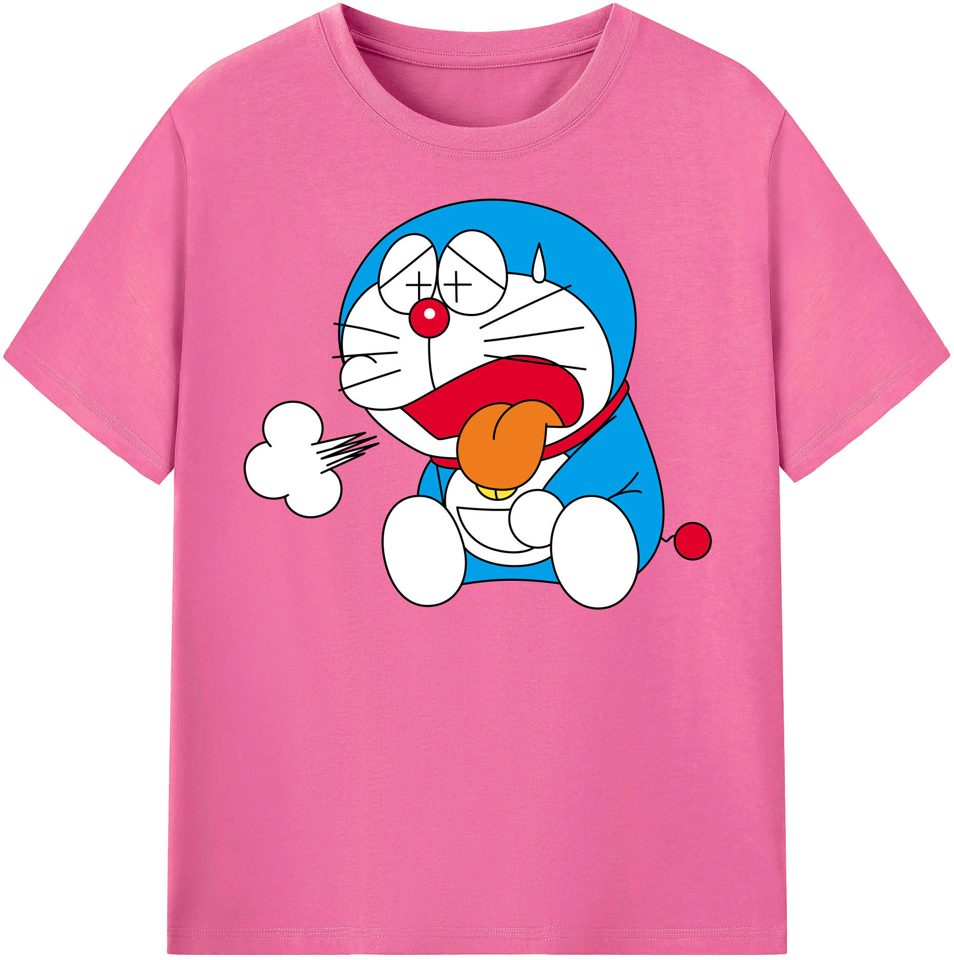 （画像用） ドラえもん Doraemon レディースカジュアルプリントTシャツ（綿100％）